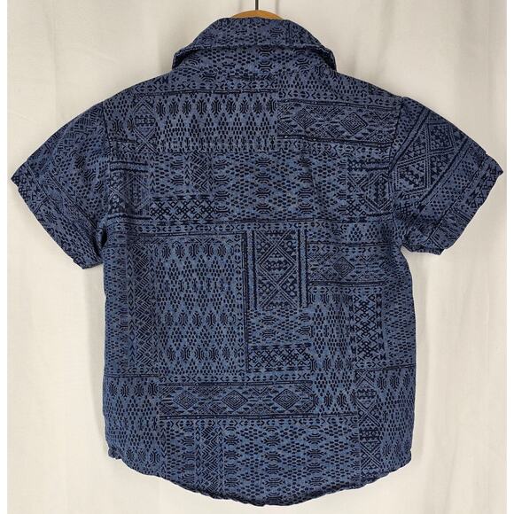 LUCKY BRAND BLUE TODDLER BUTTON-UP SHORT SLEEVE SHIRT – SIZE 18 MONTHS - Picture 2 of 6